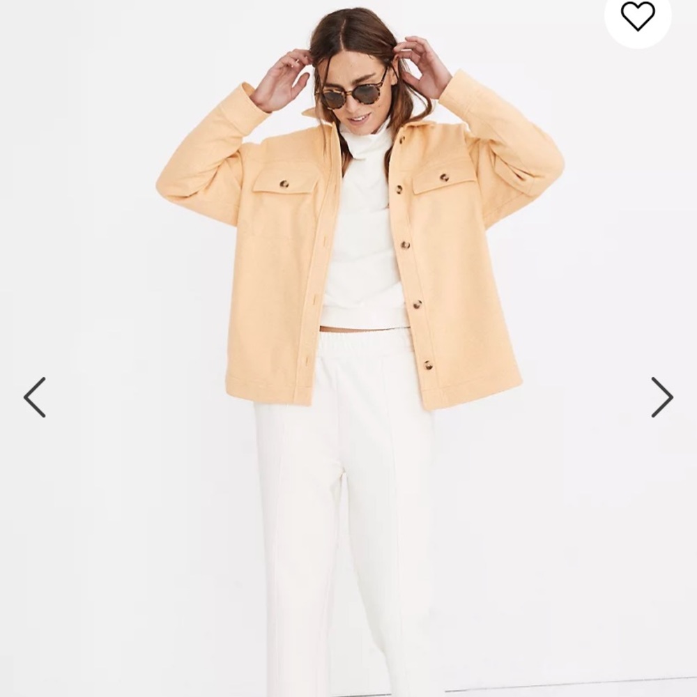 Madewell Herringbone Knit Shirt Jacket